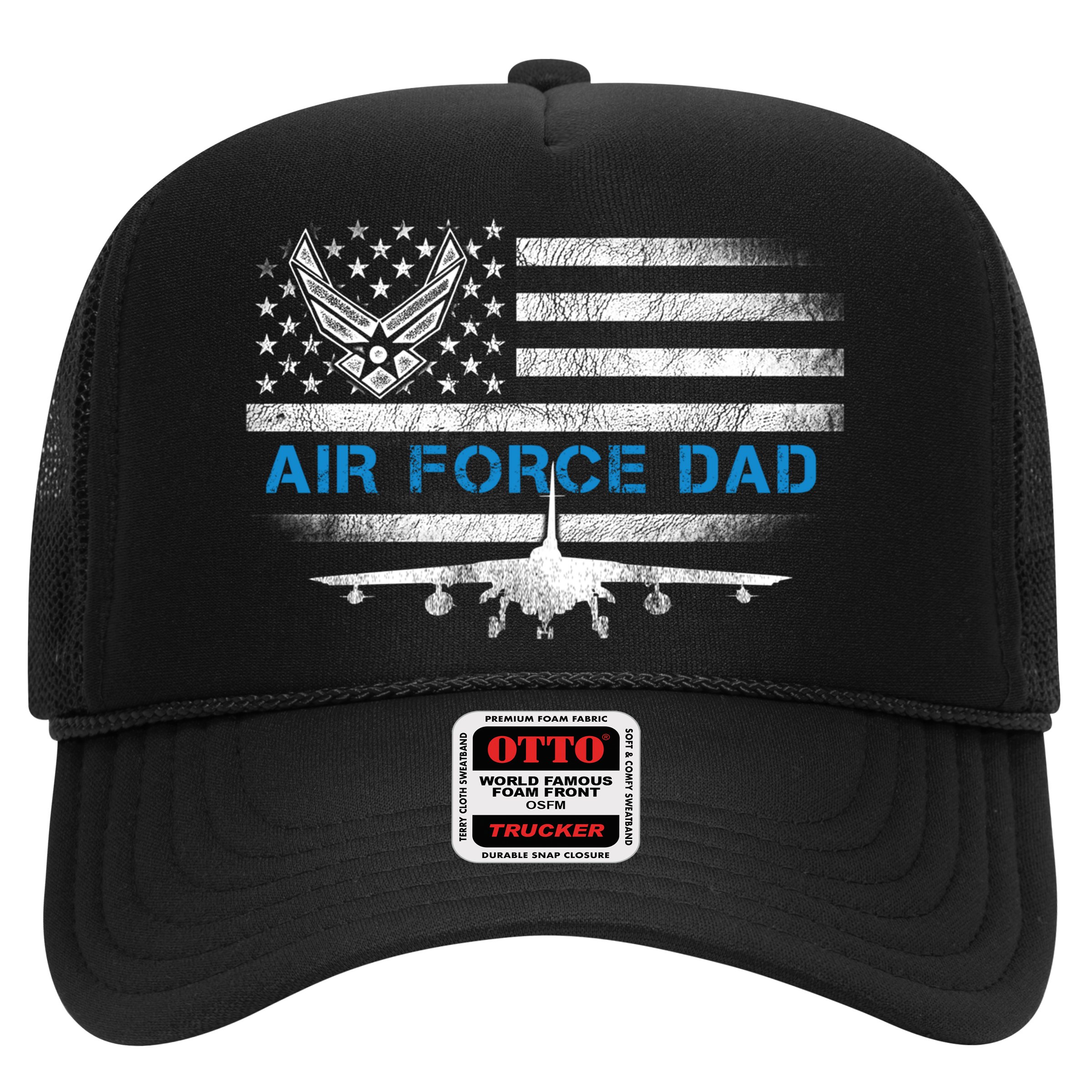 Proud Air Force Dad Cool Gift Veteran Flag Gift Great Gift Hat