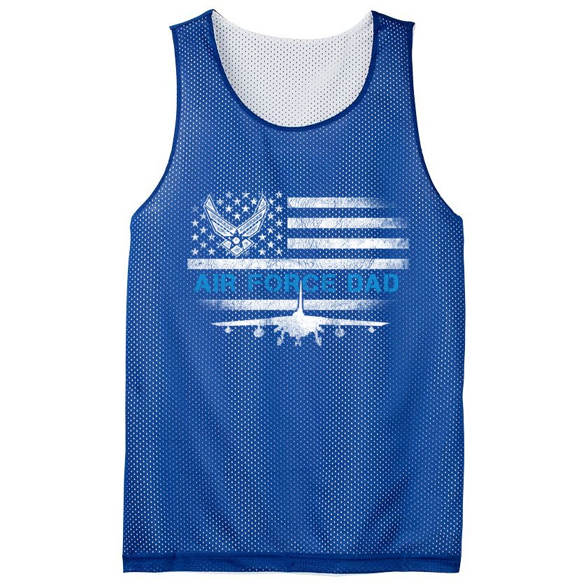 Proud Air Force Dad Cool Gift Veteran Flag Gift Great Gift Mesh Reversible Basketball Jersey Tank