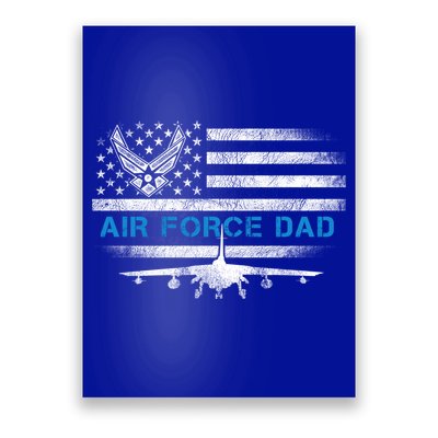Proud Air Force Dad Cool Gift Veteran Flag Gift Great Gift Poster