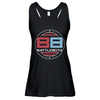 Patriotic American Flag Circle Ladies Essential Flowy Tank