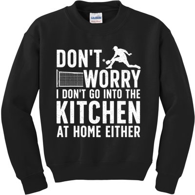 Pickleball Art For Men Women Pickle Ball Player Pickleball Kids Sweatshirt