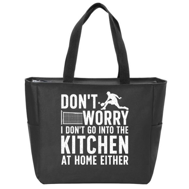 Pickleball Art For Men Women Pickle Ball Player Pickleball Zip Tote Bag