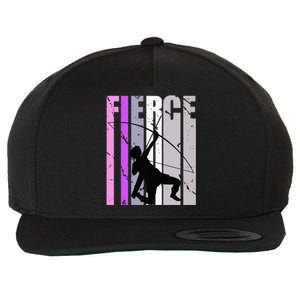 Purple Archery Fierce Birthday Archer Courage pink Wool Snapback Cap