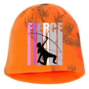 Purple Archery Fierce Birthday Archer Courage pink Kati - Camo Knit Beanie