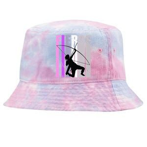 Purple Archery Fierce Birthday Archer Courage pink Tie-Dyed Bucket Hat