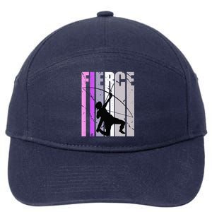 Purple Archery Fierce Birthday Archer Courage pink 7-Panel Snapback Hat