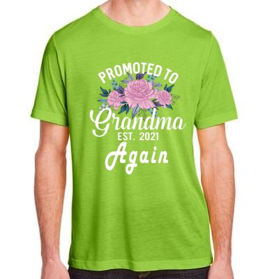 Pregnancy Announcet For GrandparentsPromoted To Grandma Gift Adult ChromaSoft Performance T-Shirt