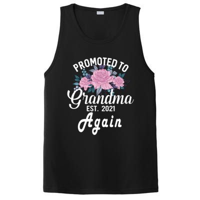 Pregnancy Announcet For GrandparentsPromoted To Grandma Gift PosiCharge Competitor Tank