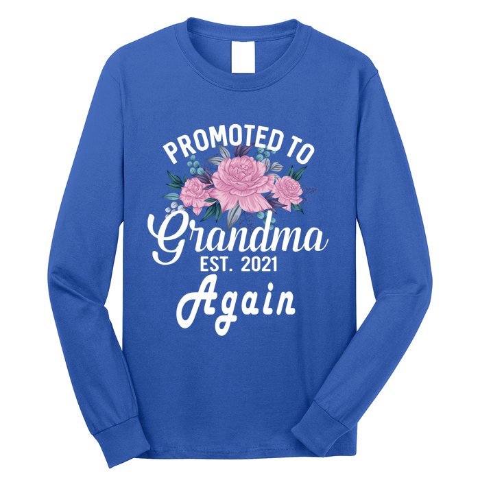 Pregnancy Announcet For GrandparentsPromoted To Grandma Gift Long Sleeve Shirt