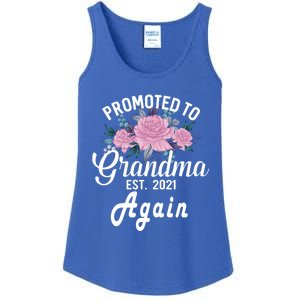 Pregnancy Announcet For GrandparentsPromoted To Grandma Gift Ladies Essential Tank