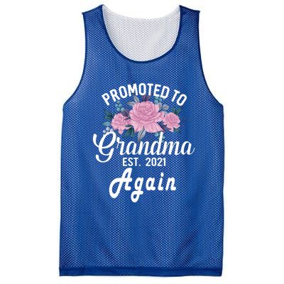 Pregnancy Announcet For GrandparentsPromoted To Grandma Gift Mesh Reversible Basketball Jersey Tank