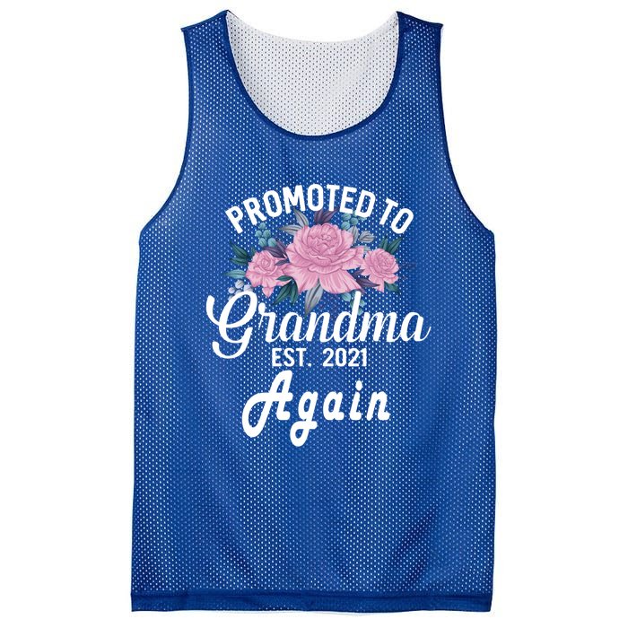 Pregnancy Announcet For GrandparentsPromoted To Grandma Gift Mesh Reversible Basketball Jersey Tank