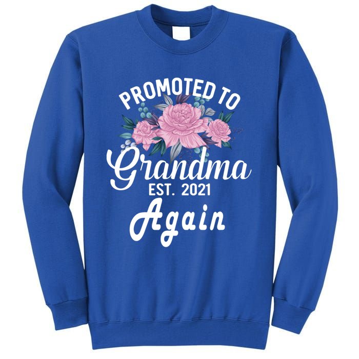 Pregnancy Announcet For GrandparentsPromoted To Grandma Gift Tall Sweatshirt