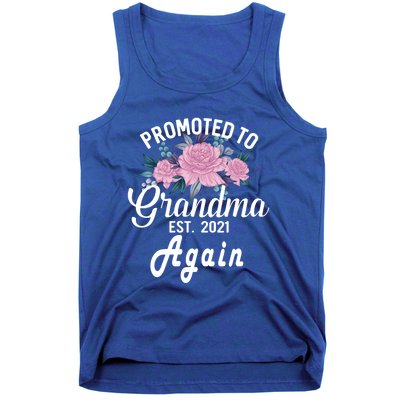 Pregnancy Announcet For GrandparentsPromoted To Grandma Gift Tank Top