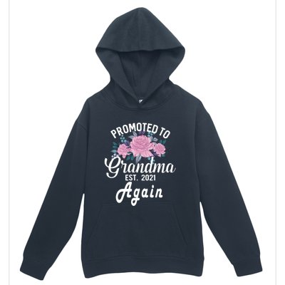 Pregnancy Announcet For GrandparentsPromoted To Grandma Gift Urban Pullover Hoodie