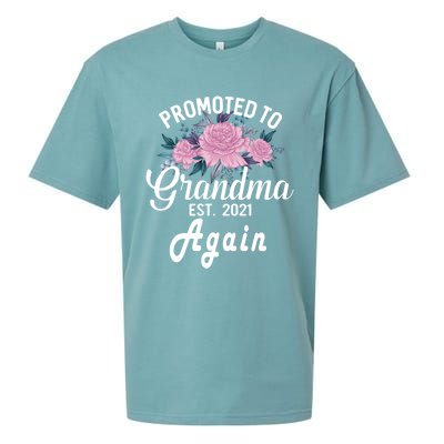 Pregnancy Announcet For GrandparentsPromoted To Grandma Gift Sueded Cloud Jersey T-Shirt