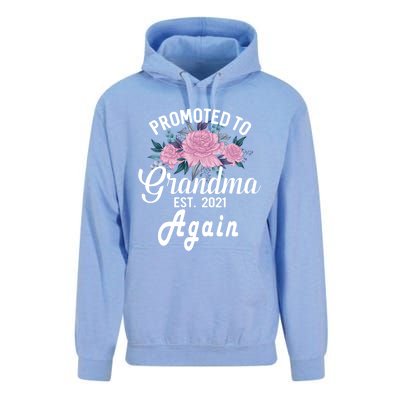 Pregnancy Announcet For GrandparentsPromoted To Grandma Gift Unisex Surf Hoodie