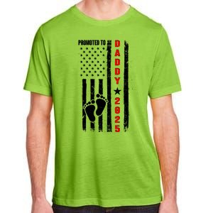 Patriotic American Flag Promoted To Daddy 2025 Adult ChromaSoft Performance T-Shirt