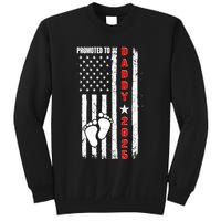 Patriotic American Flag Promoted To Daddy 2025 Sweatshirt