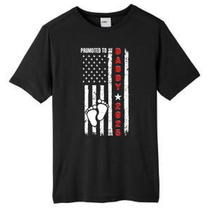 Patriotic American Flag Promoted To Daddy 2025 Tall Fusion ChromaSoft Performance T-Shirt