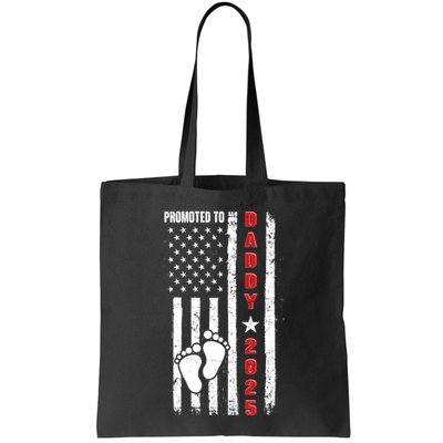 Patriotic American Flag Promoted To Daddy 2025 Bag