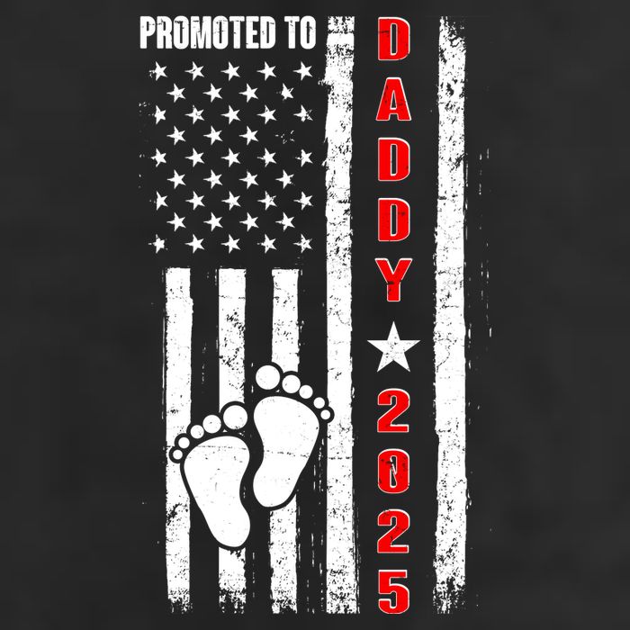 Patriotic American Flag Promoted To Daddy 2025 Golf Towel