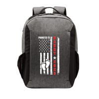 Patriotic American Flag Promoted To Daddy 2025 Vector Backpack