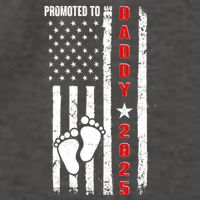 Patriotic American Flag Promoted To Daddy 2025 Vector Backpack