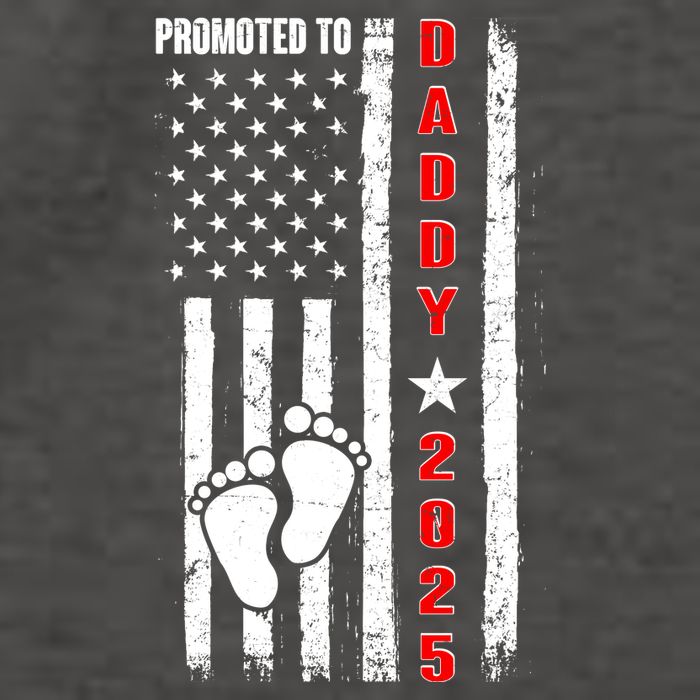 Patriotic American Flag Promoted To Daddy 2025 Vector Backpack