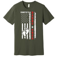 Patriotic American Flag Promoted To Daddy 2025 Premium T-Shirt