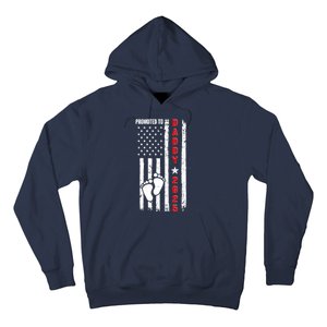 Patriotic American Flag Promoted To Daddy 2025 Hoodie