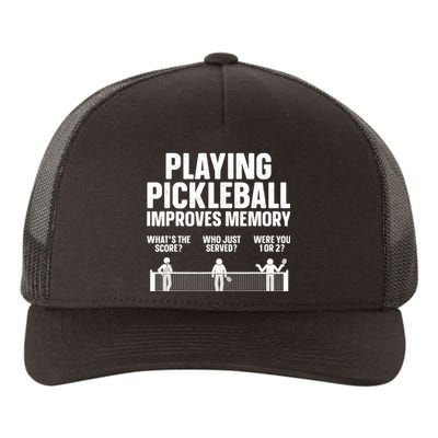 Pickleball Art For Women Paddle Sport Pickleball Lover Yupoong Adult 5-Panel Trucker Hat