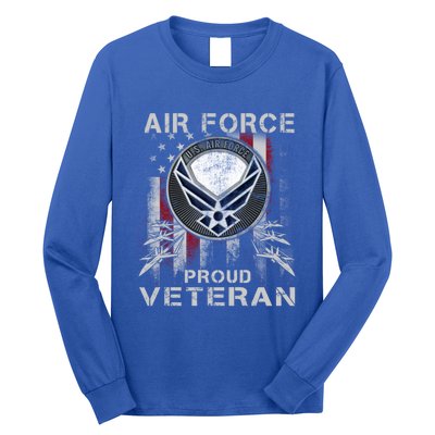 Proud Air Force Veteran Military Meaningful Gift Veteran Day 2019 Great Gift Long Sleeve Shirt