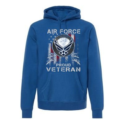 Proud Air Force Veteran Military Meaningful Gift Veteran Day 2019 Great Gift Premium Hoodie