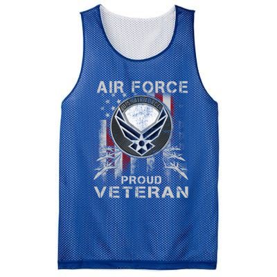 Proud Air Force Veteran Military Meaningful Gift Veteran Day 2019 Great Gift Mesh Reversible Basketball Jersey Tank