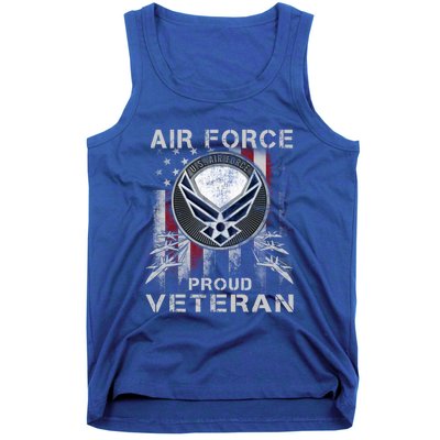 Proud Air Force Veteran Military Meaningful Gift Veteran Day 2019 Great Gift Tank Top