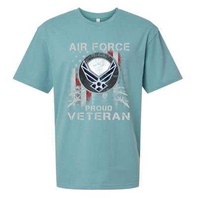 Proud Air Force Veteran Military Meaningful Gift Veteran Day 2019 Great Gift Sueded Cloud Jersey T-Shirt