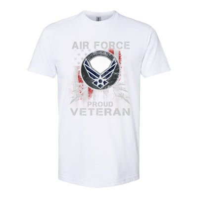 Proud Air Force Veteran Military Meaningful Gift Veteran Day 2019 Great Gift Softstyle CVC T-Shirt