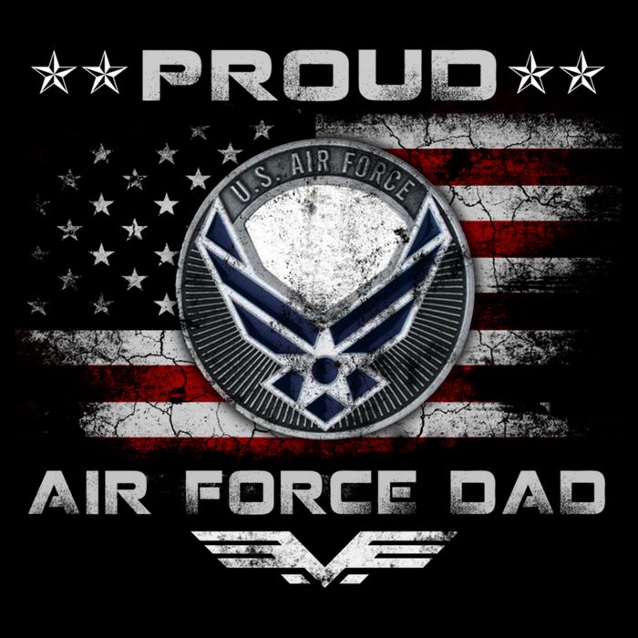 Proud Air Force Dad Military Veteran Pride Us Flag Cute Gift City Backpack