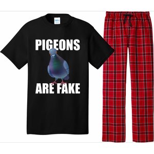 Pigeons Are Fake Liars Birds Are Not Real Spies Gift Pajama Set