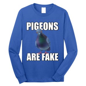 Pigeons Are Fake Liars Birds Are Not Real Spies Gift Long Sleeve Shirt