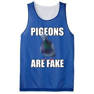 Pigeons Are Fake Liars Birds Are Not Real Spies Gift Mesh Reversible Basketball Jersey Tank