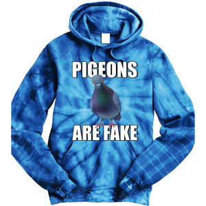 Pigeons Are Fake Liars Birds Are Not Real Spies Gift Tie Dye Hoodie