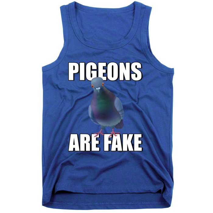 Pigeons Are Fake Liars Birds Are Not Real Spies Gift Tank Top