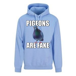 Pigeons Are Fake Liars Birds Are Not Real Spies Gift Unisex Surf Hoodie