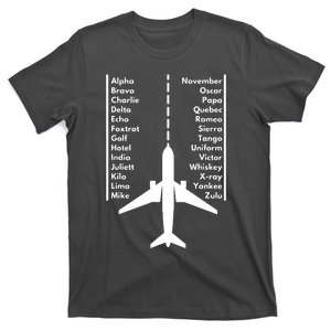 Phonetica Alphabet Funny Pilot Aviation Airplane Gift T-Shirt