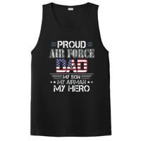 Proud Air Force Dad My Son My Airman My Hero PosiCharge Competitor Tank