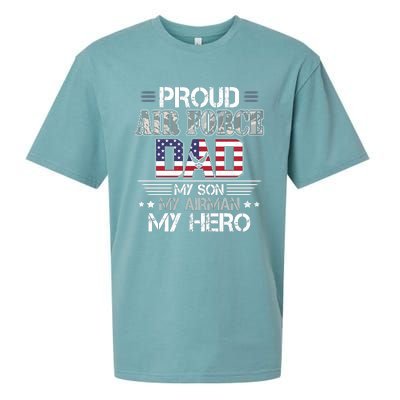 Proud Air Force Dad My Son My Airman My Hero Sueded Cloud Jersey T-Shirt