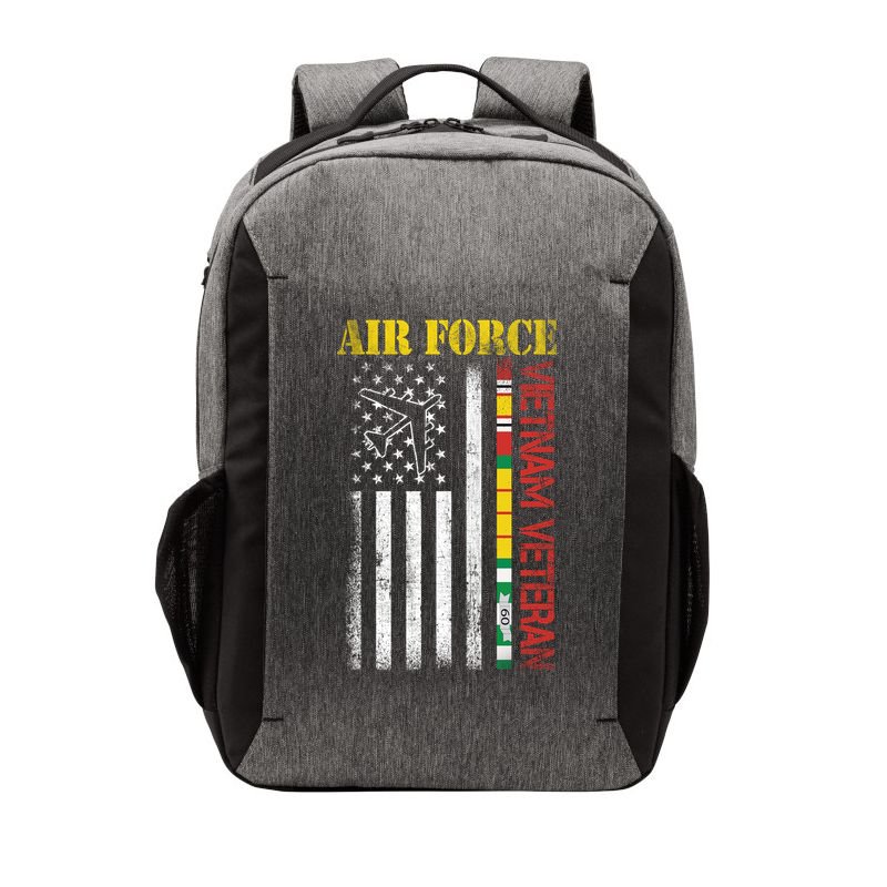 Proud Air Force Vietnam Veteran American Flag Gift Vector Backpack