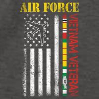 Proud Air Force Vietnam Veteran American Flag Gift Vector Backpack